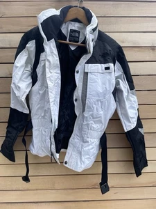 North Face Steep Tech Damen Medium Ski Fashion Softshell gefütterte Jacke schwarz weiß - Bild 1 von 24