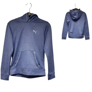 Puma Hoodie Long Sleeve Sweatshirt Unisex Youth SizeL(14-15) Color Blue - Picture 1 of 4