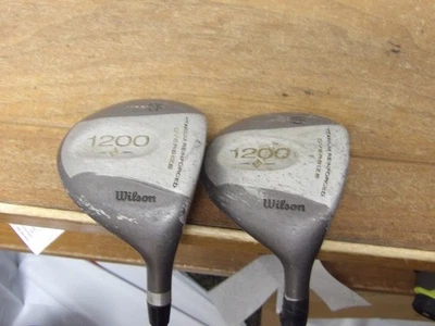 Wilson 1200 Titanium Oversize Woods Set: 3 & 5 Woods Regular Graphite Very Nice! - Image 1 of 4