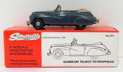 Somerville Models 1/43 Scale 141 - Sunbeam Talbot 90 D/Head - Dark Metallic Blue - Image 1 of 4