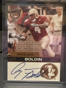 2003 Press Pass Authentics, ANQUAN BOLDIN RC Auto, FSU, Arizona Cardinals - Picture 1 of 3