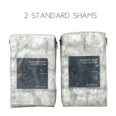 Hudson Park Woven Shibori STANDARD Pillow Sham Set - PAIR - Image 1 of 4