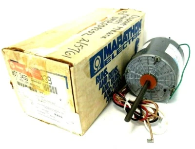 NEW MARATHON 48A11T439 MOTOR .5HP 208-230V RPM 1075 YWB48A11T439A X70670846-01-0 - Image 1 of 4