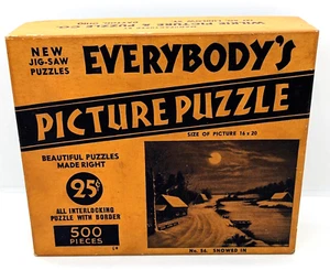 Everybody's 25¢ No. Rompecabezas de imágenes 56 nevados en 500 piezas 16 X 20 - Imagen 1 de 4