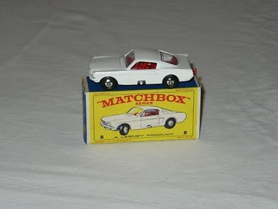 MATCHBOX n. 8E FORD MUSTANG FASTBACK - 1966 - MB MINT in Rare Original E4b Box  - Immagine 1 di 4
