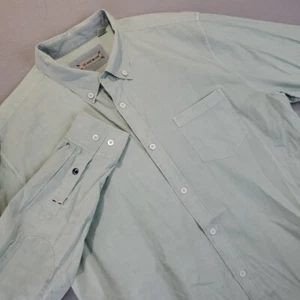 32 Bar Blues Men's Long Sleeve Button Shirt Solid Green XL - Picture 1 of 11