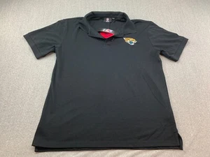 Jacksonville Jaguars NFL Team Apparel Polo Shirt Mens L Polycotton Short Sleeve - Picture 1 of 14