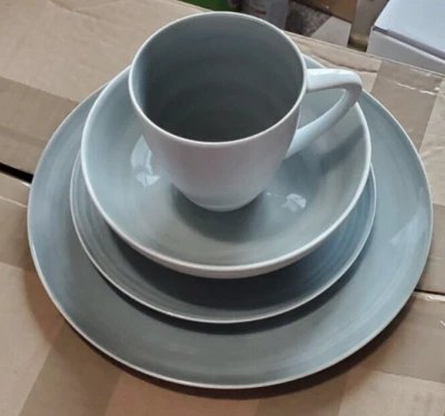 Mikasa Dinnerware Savona Gray, Set of 4 pcs, Dinner Service for 1, Porcelain A6 - Image 1 of 2