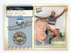 2004 Conquest Team of the Century Captain (TCC12) Ted WHITTEN Footscray - Picture 1 of 1