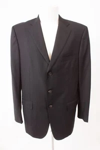 Ermenegildo Zegna SU MISURA Herren Sakko Jackett Gr. 52 L Drop 7 Wolle Schwarz - Bild 1 von 7