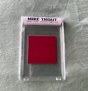 2015 Mike Trout Game Worn Patch UNDERSHIRT OS 3 TIME AL MVP L A ANGELS SUPERSTAR - Bild 1 von 5
