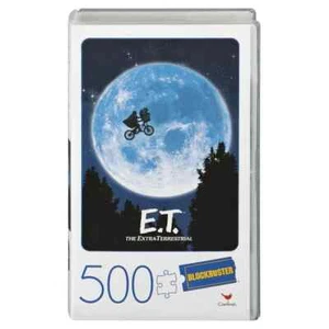 E.T. Extra-Terrestrial Movie 500-Piece Puzzle GIFT SET IN BLOCKBUSTER VHS CASE - Picture 1 of 3