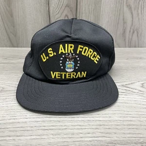 Cappello berretto baseball veterano US Air Force. (MADE IN USA) Snapback Nero - Foto 1 di 9