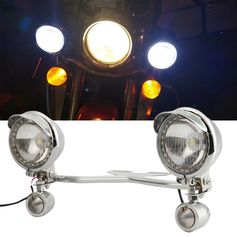 Passing Turn Signals Light Bar For Honda Shadow Spirit Aero Ace VLX VT750 VT1100 - Image 1 of 4