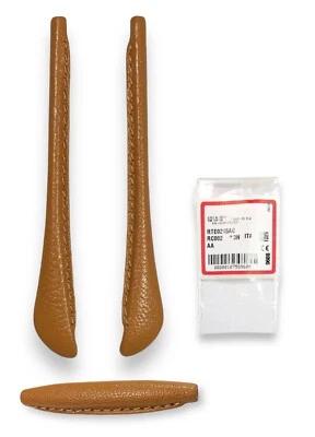 Ray Ban RB3422Q Aviator RB3415Q Marrón Habana Cuero Punta de Templo y Barra de Sudor Foto 1 de 4