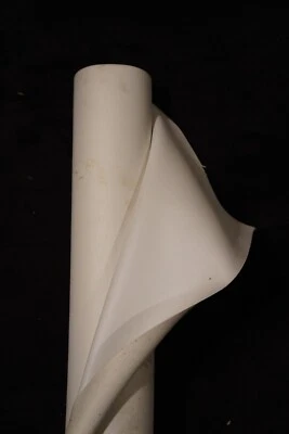 5 Yds Roll White Marine Vinyl Fabric Outdoor Boat Automotive Upholstery 54"W - Image 1 of 2