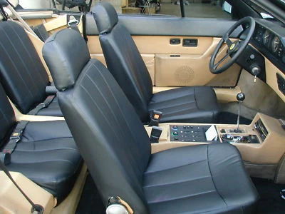 FERRARI MONDIAL 1983-85 IGGEE S.LEATHER CUSTOM FIT 2 FRONT SEAT COVERS 13 COLORS - Image 1 of 4