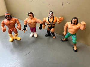 Lot of 4 Wrestling Action Figures, WWF WWE WCW 1990 Hasbro, Macho Man - Picture 1 of 7