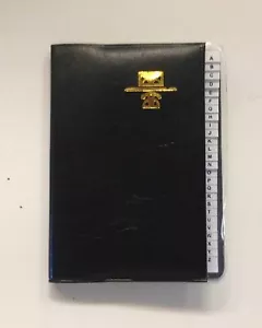Kamset Address Telephone Book Small 3.25" x 4" Black - Picture 1 of 2