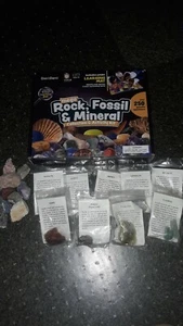 Rock, Fossil + Mineral Activity Kit w Additional Lot of Rocks! Rockin! C descrip - Picture 1 of 6