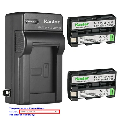 Kastar Battery Wall Charger for Sony NP-FS11 AC-VQ11 & Sony Cyber-shot DSC-P1 - Image 1 of 4