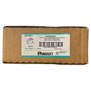 PANDUIT NetKey 6 modular modules, NK688MIW - (50 pieces) free shipping - Picture 1 of 3