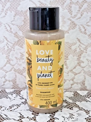 Love Beauty & Planet Coconut Oil & Ylang Ylang Shampoo For Damaged Hair 400ml - Image 1 of 4