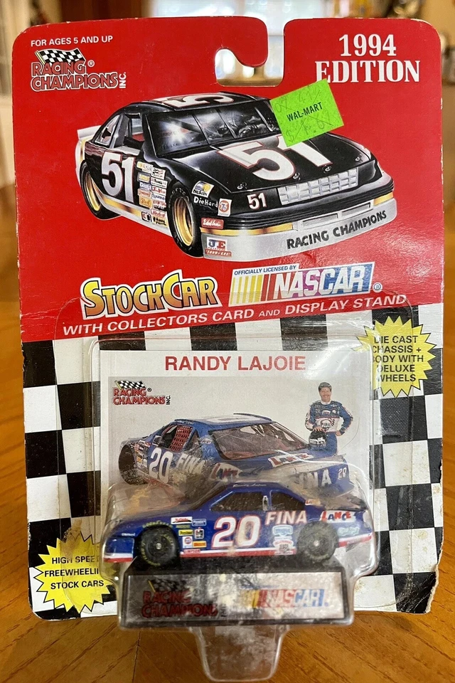 Racing Champions #20 Randy Lajoie 1994 escala 1:64 Die Cast Stock Car azul blanco Foto 1 de 3