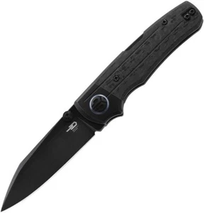 Bestech Tonic Inset Ball Backlock Pocket Knife 2.89" Carbon Fiber Handle BT2204E - Picture 1 of 2