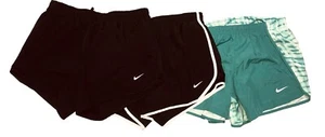 Nike Dri-Fit Tempo Running Shorts Youth Girls L Green/White Black Lined Lot Of 3 - Picture 1 of 17