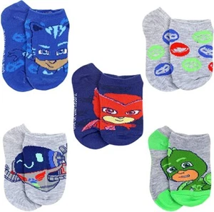 SOCKS BOYS X5 - PJMASKS BLUE - SZ SHOE SZ 7/10 - NO SHOW 5 PACK - Picture 1 of 1