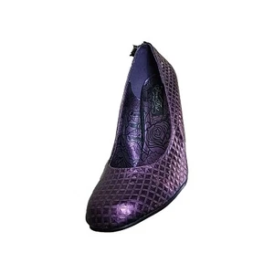 Iron Fist Purple Patent Wedge Heel Funky Shoes Size  UK 5 US 7 EU38 - Picture 1 of 7