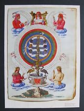 Pseudo-Lull Alchemical Diagrams Manuscript  c.1474 Vintage Quality Reproduction