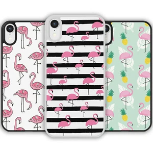 CUTE FLAMINGO PATTERN Phone Case Cover For iPhone Samsung Galaxy Pink Bird Print - Picture 1 of 10