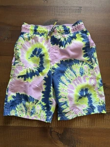 Cat And Jack Boys S (6-7) Drawstring Waist Swim Trunks Tie Die - Picture 1 of 3