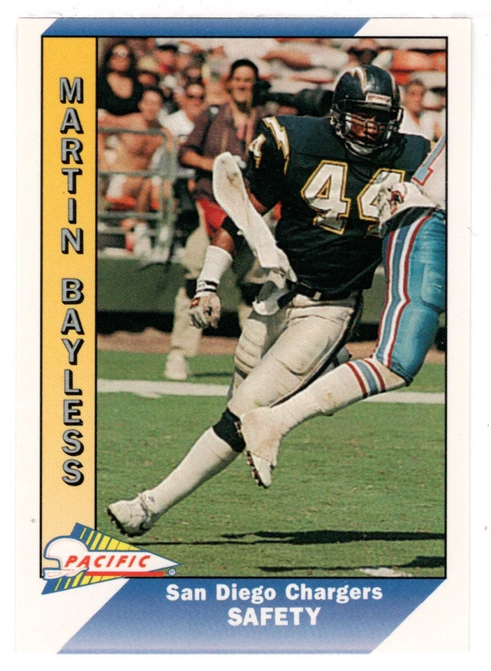 Martin Bayless - San Diego Chargers (NFL Football Card) 1991 Pacific # 437 Mint - Image 1 of 1