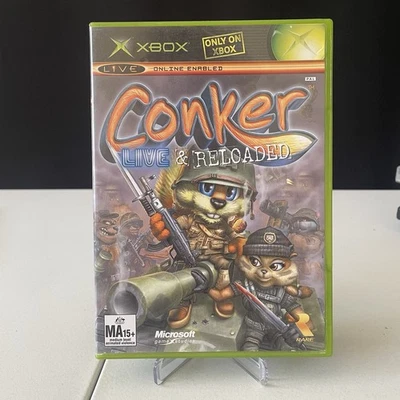 Conker: Live & Reloaded (Xbox, 2005) Complete – CIB Manual & Disc – PAL - Image 1 of 4