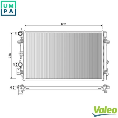 RADIATOR ENGINE COOLING 701331 FOR SKODA FABIA/II/Combi VW SEAT IBIZA/IV/SC/ST - Image 1 of 4