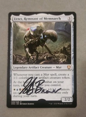 MTG Magic Urtet, Remnant Of Memnarch Signed Artist Proof X1 ONC Simon Dominic - Image 1 of 2
