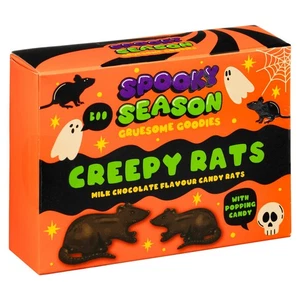Spooky Season Halloween Milk Chocolate Creepy Rats With Popping Candy 52g - Picture 1 of 7