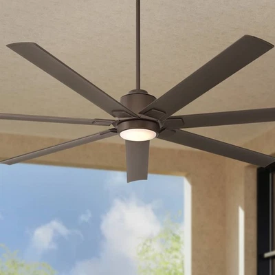 72" Casa Vieja Airbender Emperial Bronze LED Ceiling Fan with Remote - Image 1 of 4