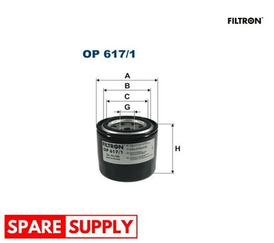 OIL FILTER FOR HYUNDAI KIA FILTRON OP 617/1 - Image 1 of 4