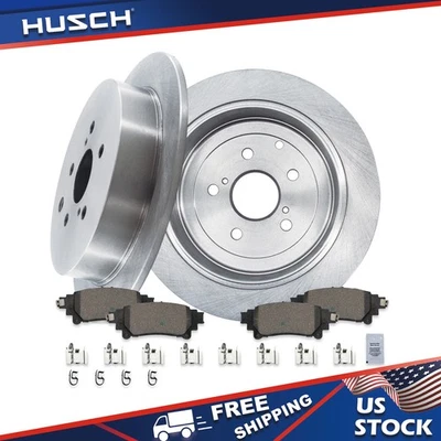 Rear Disc Brake Rotors Pads for Lexus RX350 RX450h & Toyota Highlander Sienna Foto 1 de 4