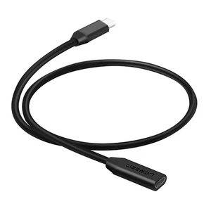 Câble d'extension USB-C Mâle vers USB-C Femelle 50cm Multifonctions Ugreen Noir - Photo 1 sur 6