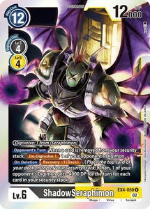 Foil ShadowSeraphimon EX4-050 R Alternative Being Booster Digimon TCG - Picture 1 of 2
