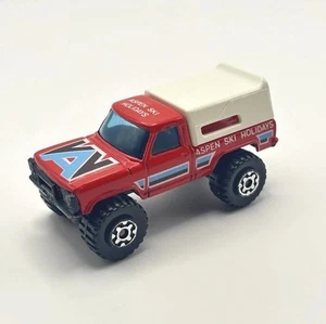 Vintage Matchbox MB22 Superfast Mini Pick-Up Truck Red Aspen Ski Holidays 1981 - Bild 1 von 6