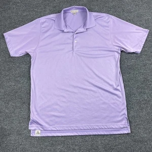 Peter Millar Summer Comfort Golf Polo Shirt Mens Large Lavender Golf Preppy - Picture 1 of 5