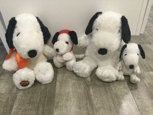 PEANUTS SNOOPY PLUSH DOG SOFT PLUSH LOT - Picture 1 of 12