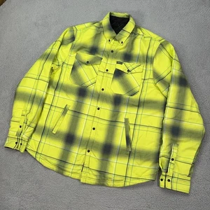 Dixxon Jacket Mens 3XL XXXL Green Button Snap Watchman Reversible Work Wear - Picture 1 of 13