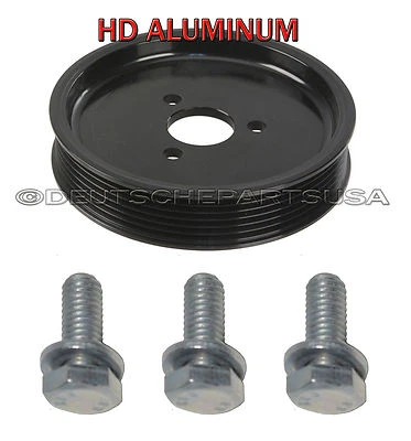 Bomba de dirección asistida polea y pernos de aluminio para BMW E46 E39 X5 325i 330i 323i  Foto 1 de 4